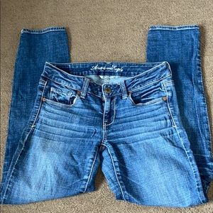 American eagle low rise skinny jeans